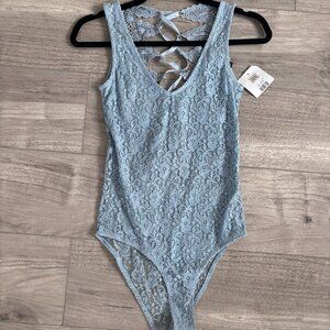 Blue TopShop Lace Bodysuit